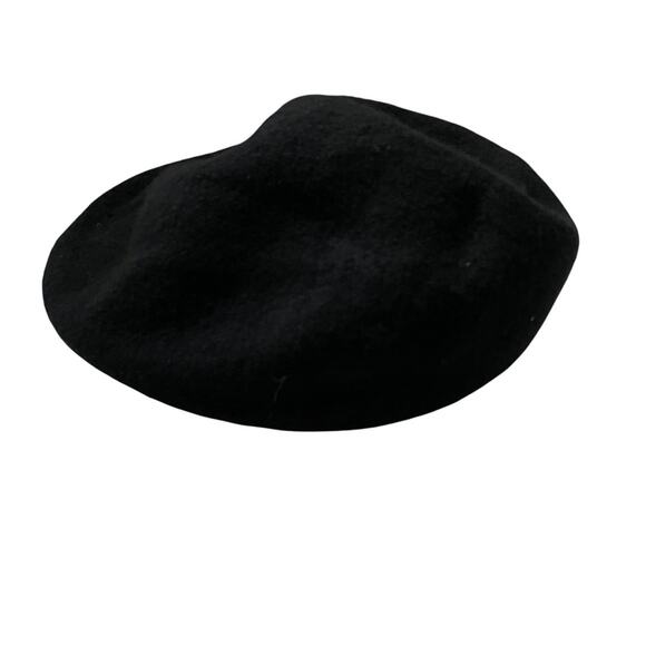 Vintage Wool Driving Cap Hat Made in Hong Kong Black GUC main image 9